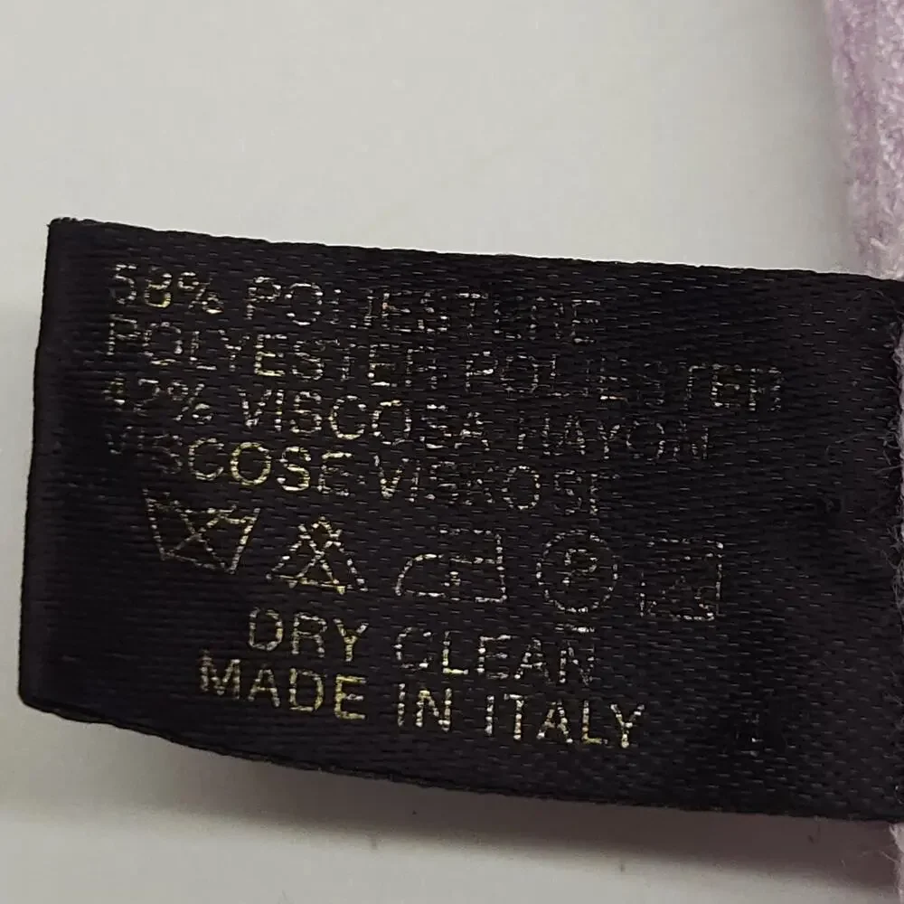PASHMINA Scarf Poly Viscose Blend Shawl Wrap Lavender Travel Cruise Italy 74x31
